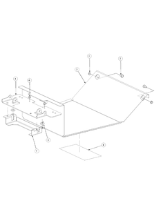 Floor Panel Assembly Diagram and Parts List for M60-KW 53AB5DBX150-23-HP Cub Cadet Lawn Tractor